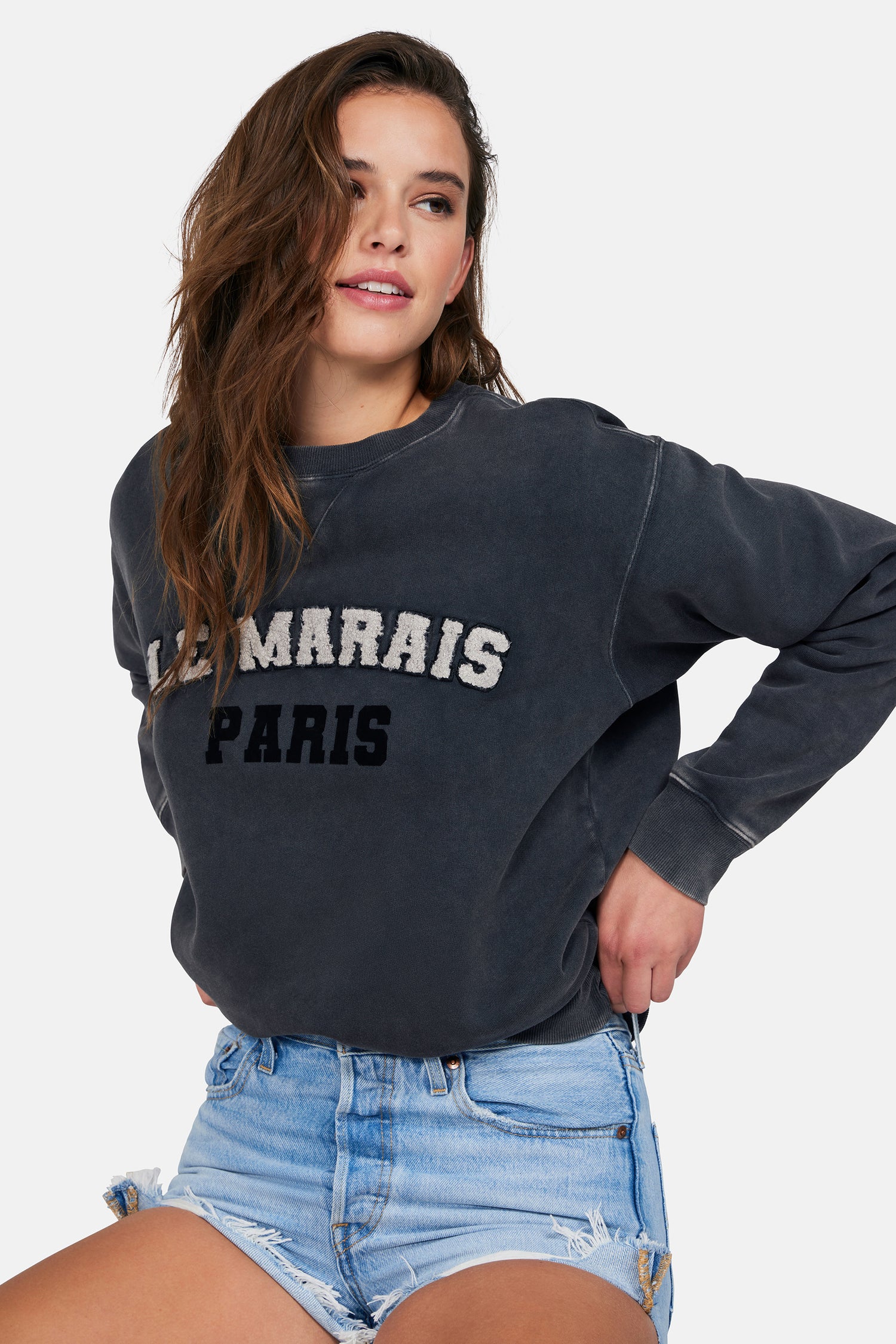 La Marais Cody Sweatshirt | Washed Black