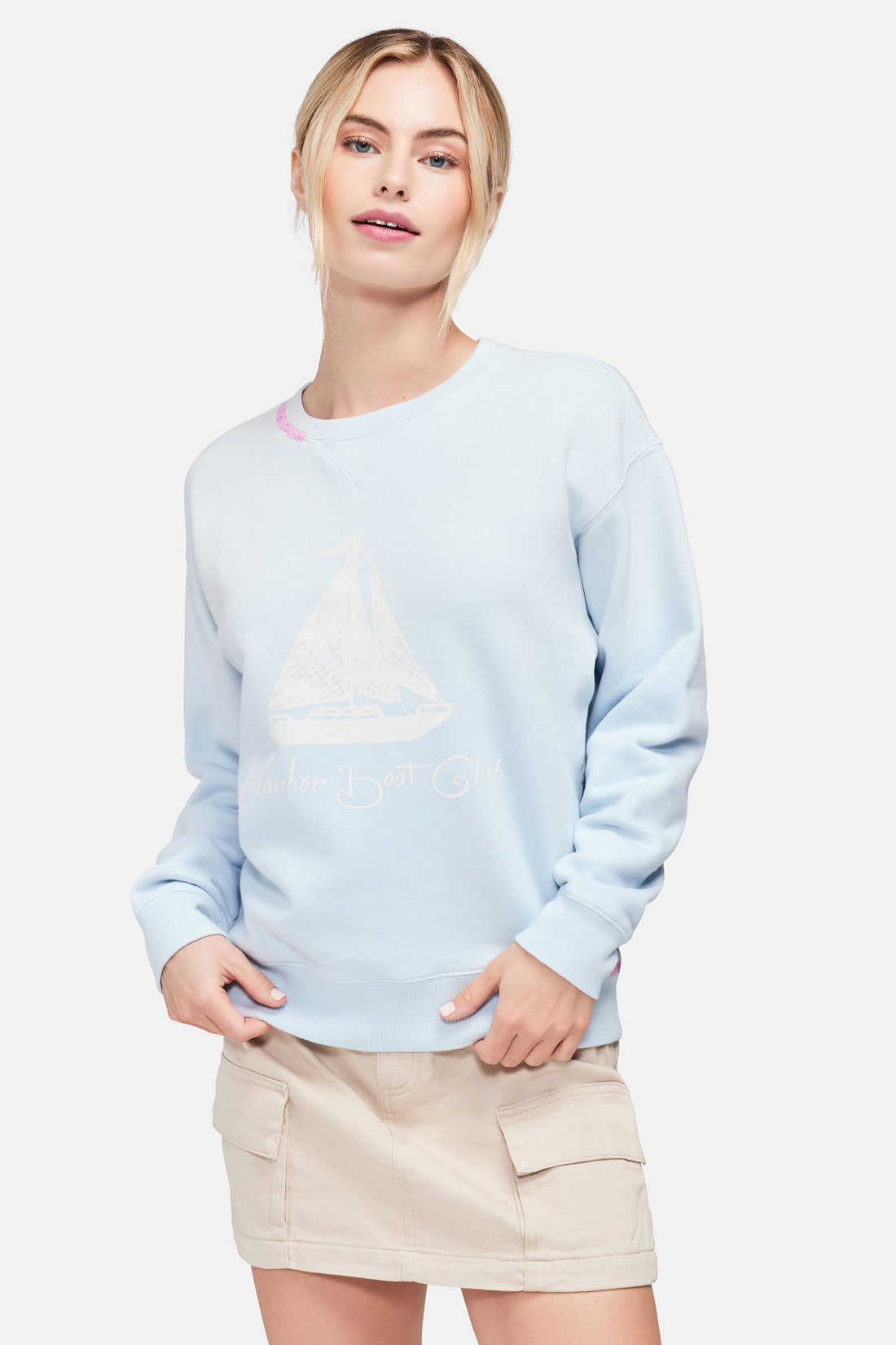 Harbor Boat Club Cody Sweatshirt | Chambray