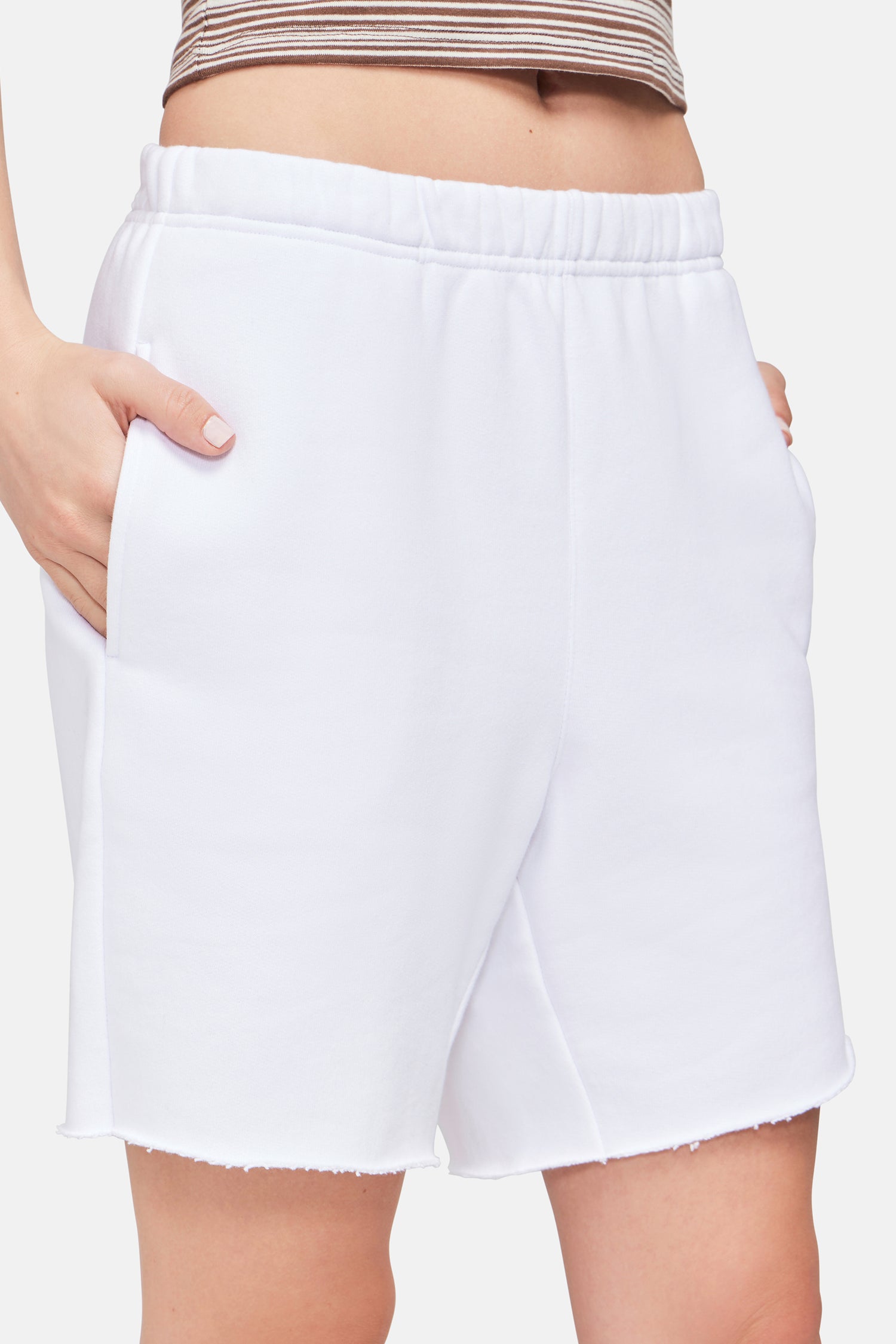 Shane Sweat Shorts | Clean White