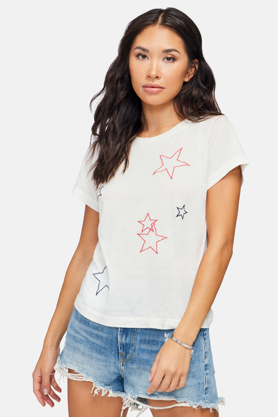 Star Spangled No9 Tee | Vanilla