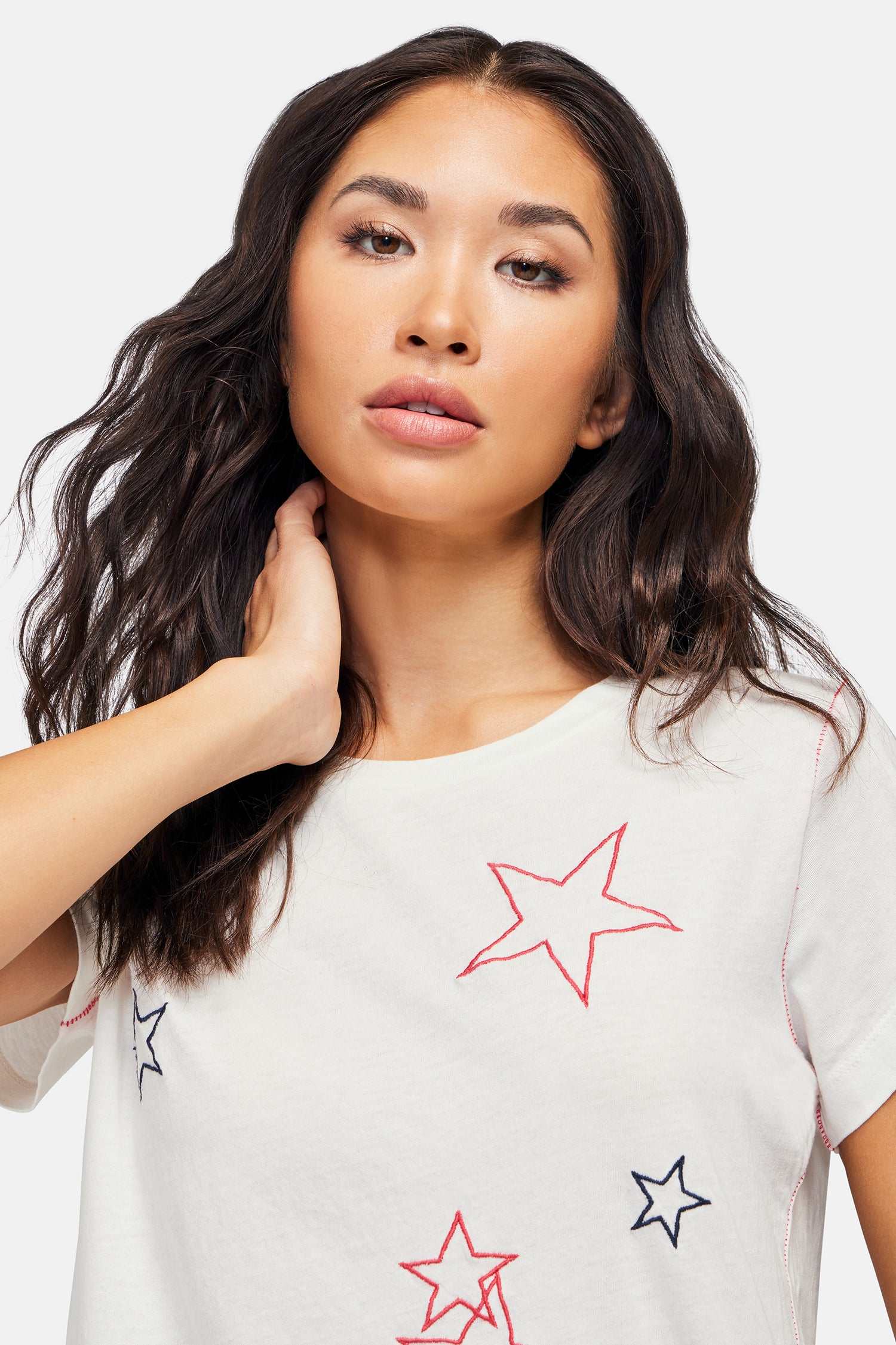 Star Spangled No9 Tee | Vanilla