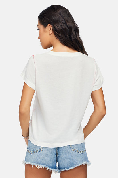 Star Spangled No9 Tee | Vanilla