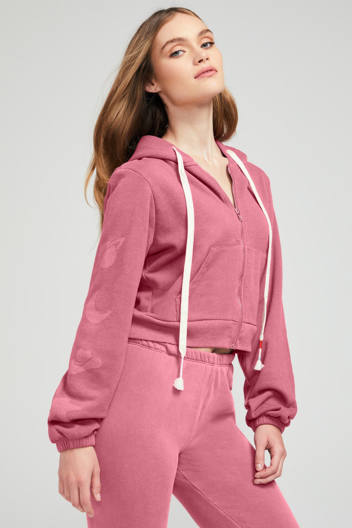 Lucky Charms Journey Zip Up Hoodie | P. Dry Rose