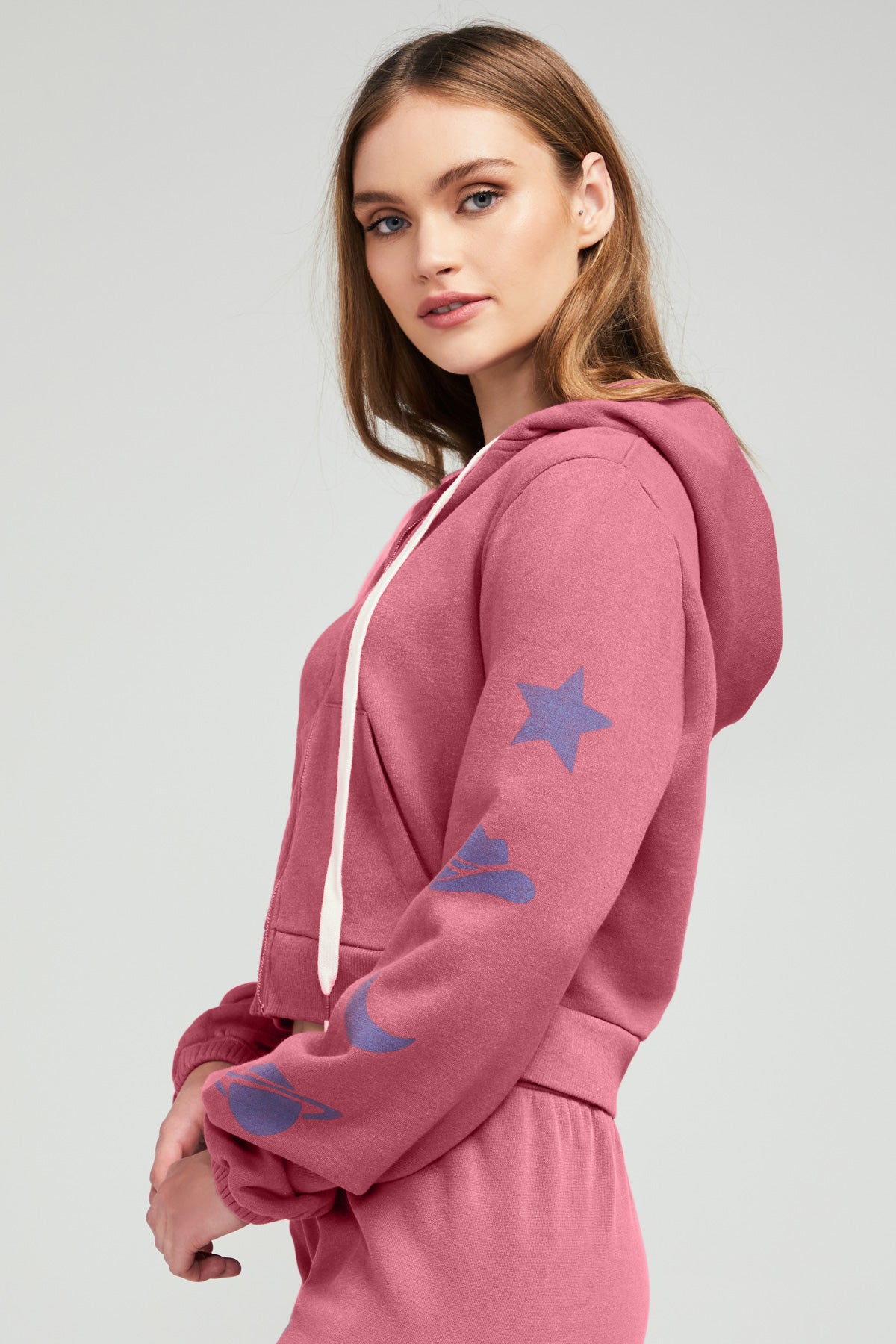 Lucky Charms Journey Zip Up Hoodie | P. Dry Rose