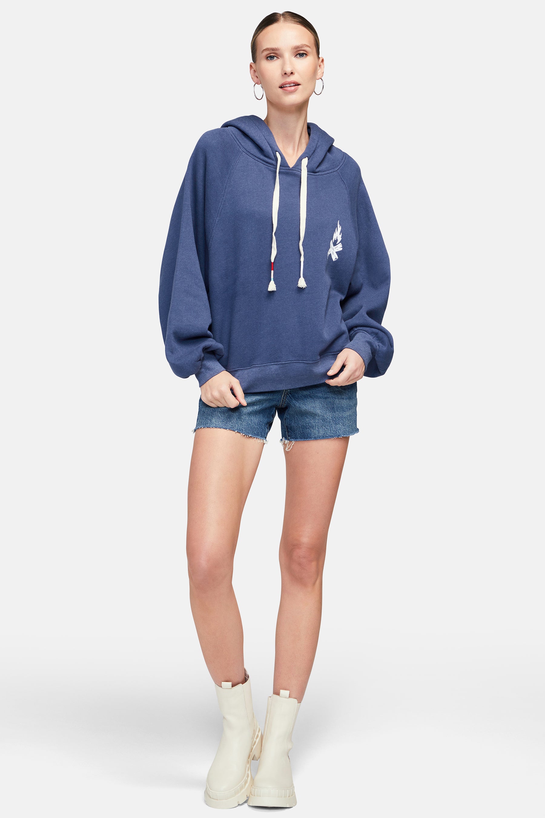 Booze Bonfire Sumo Hoodie | Dress Blues