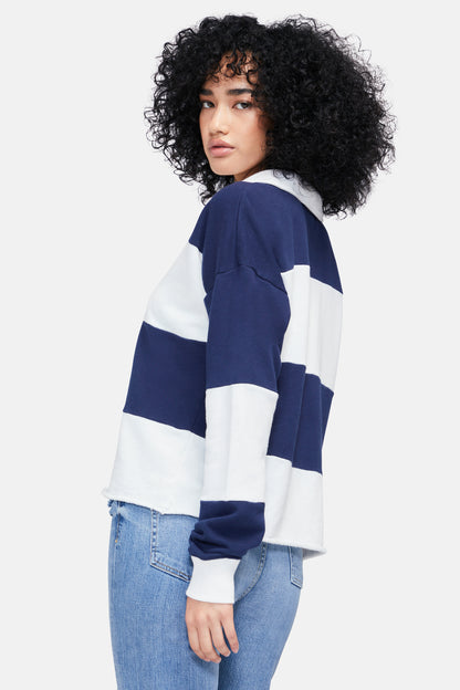 Miami Rugby Polo | Dress Blues Stripes
