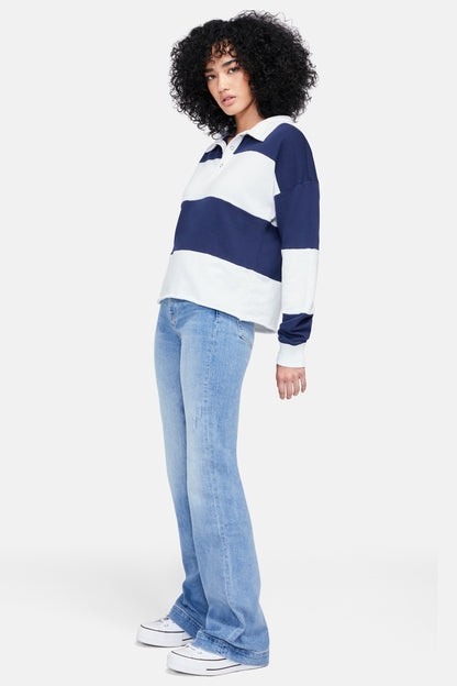 Miami Rugby Polo | Dress Blues Stripes