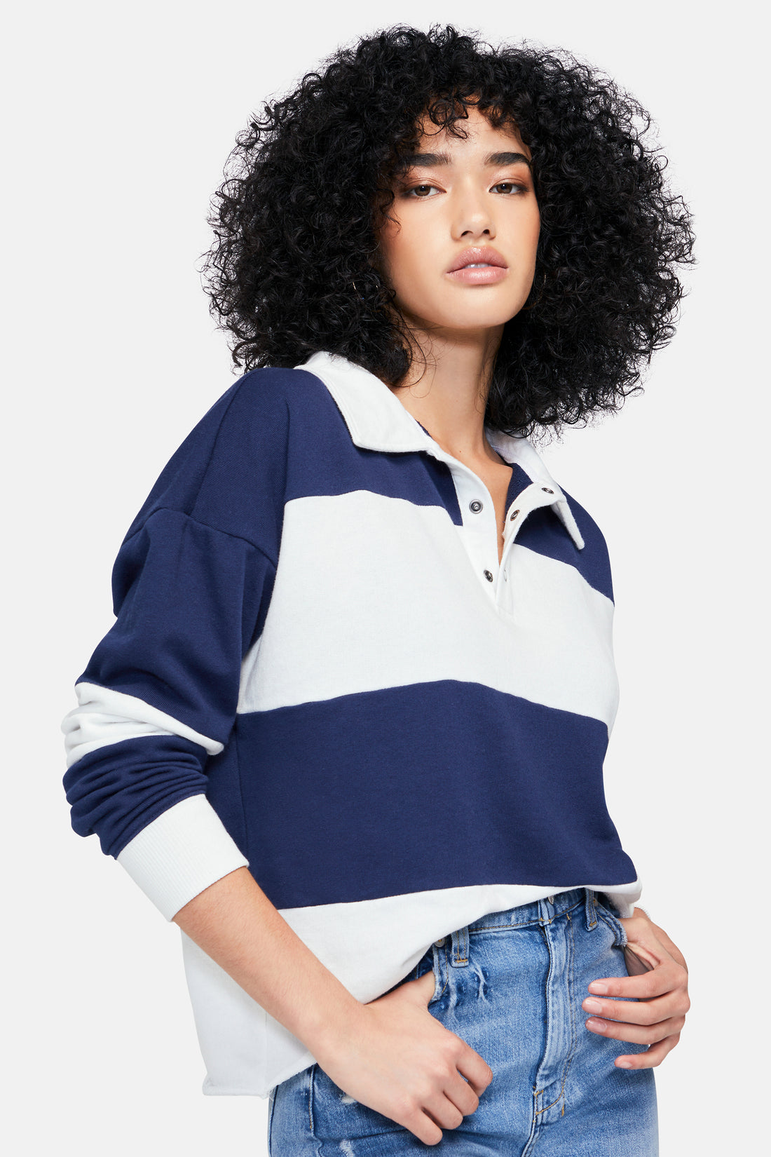 Miami Rugby Polo | Dress Blues Stripes