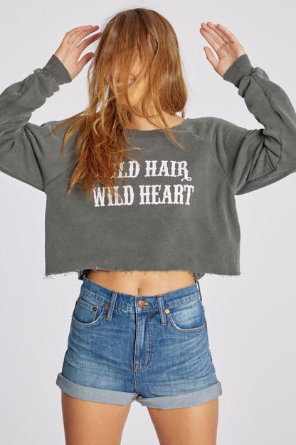 Wild Hair Wild Heart World Tour Top | Vintage Black