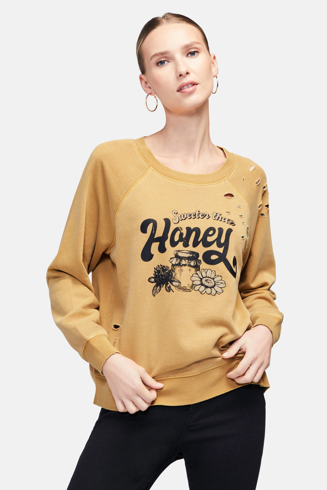 Sweeter Than Honey Sommers Sweatshirt | Pigment Buckhorn Brown