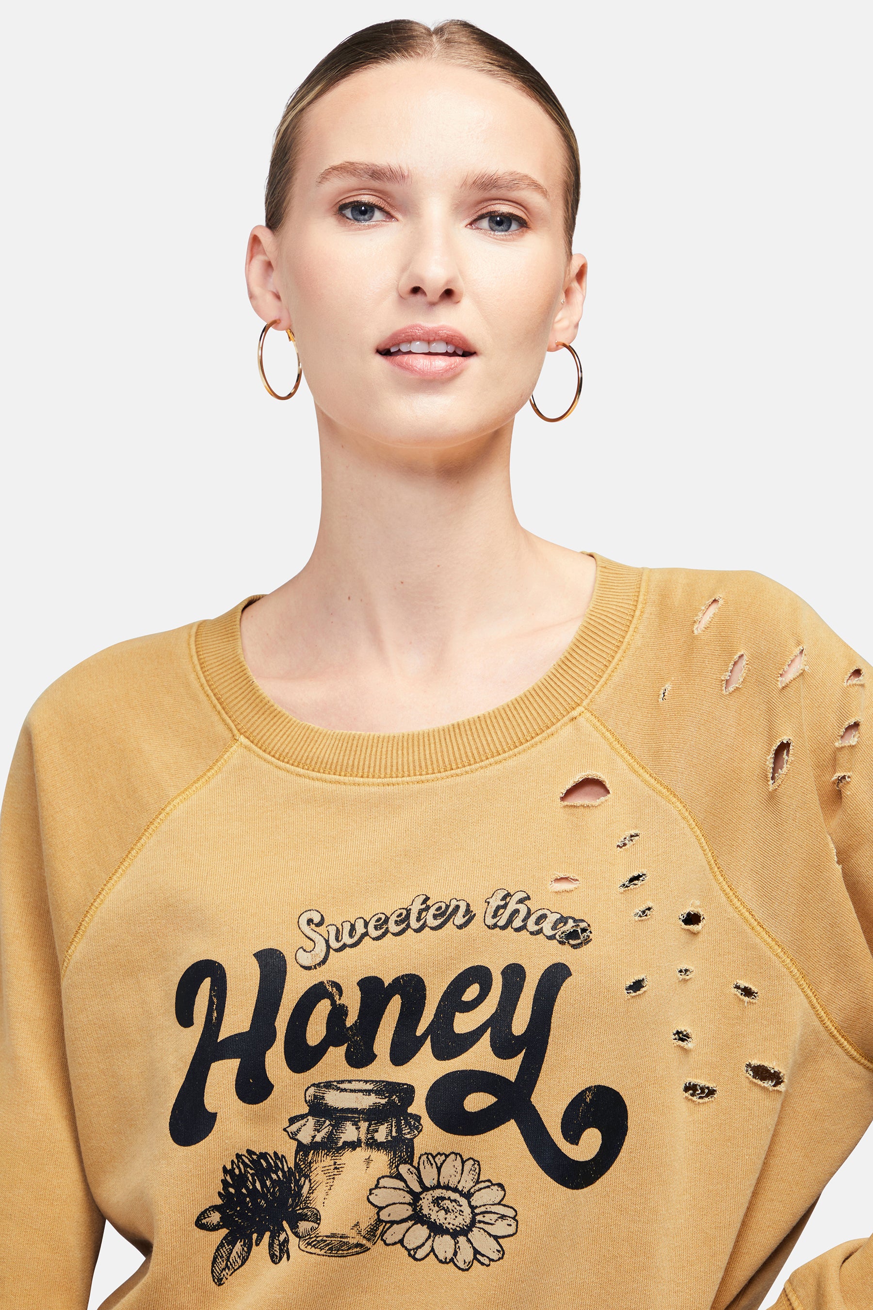 Sweeter Than Honey Sommers Sweatshirt | Pigment Buckhorn Brown