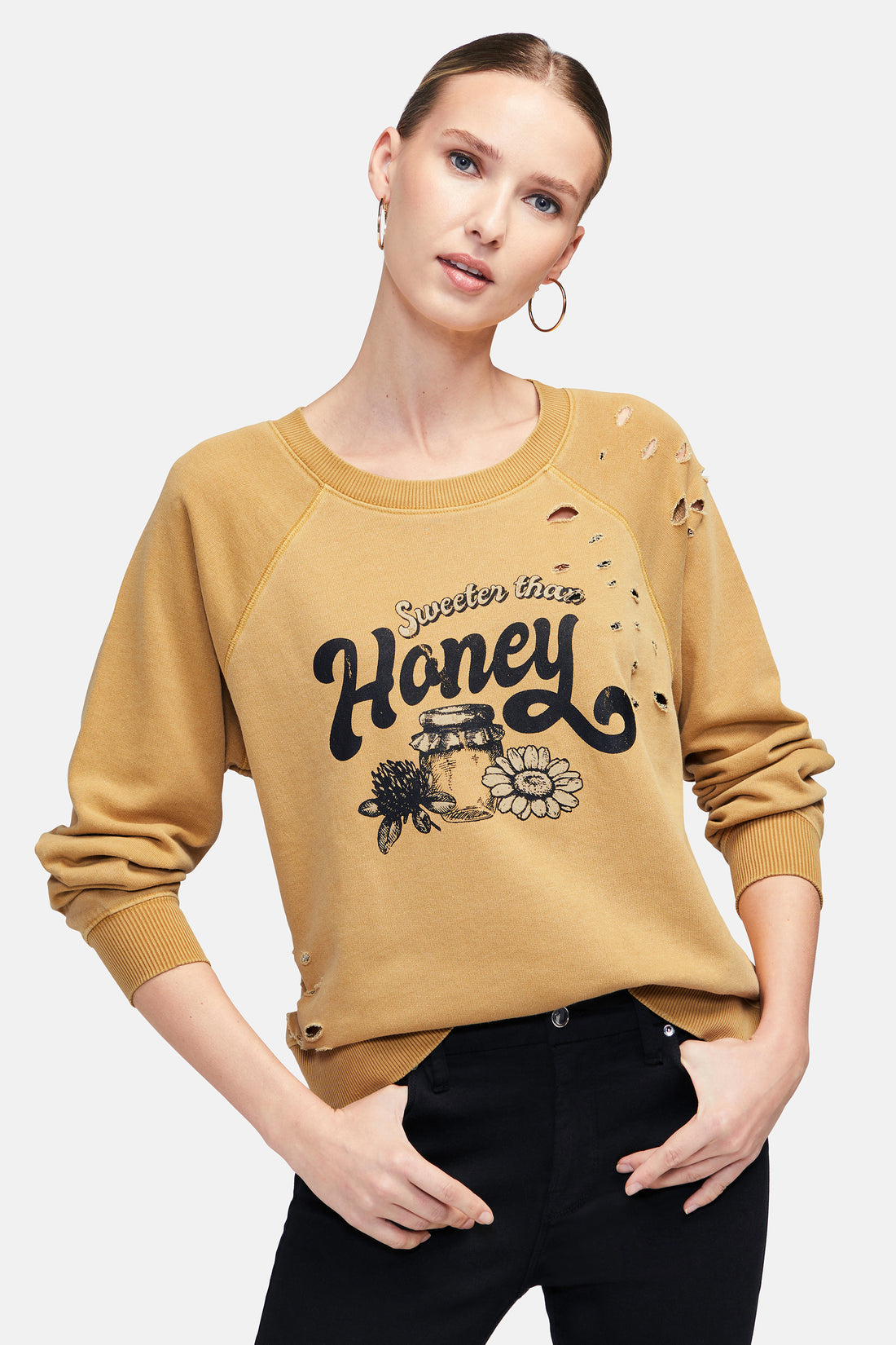 Sweeter Than Honey Sommers Sweatshirt | Pigment Buckhorn Brown