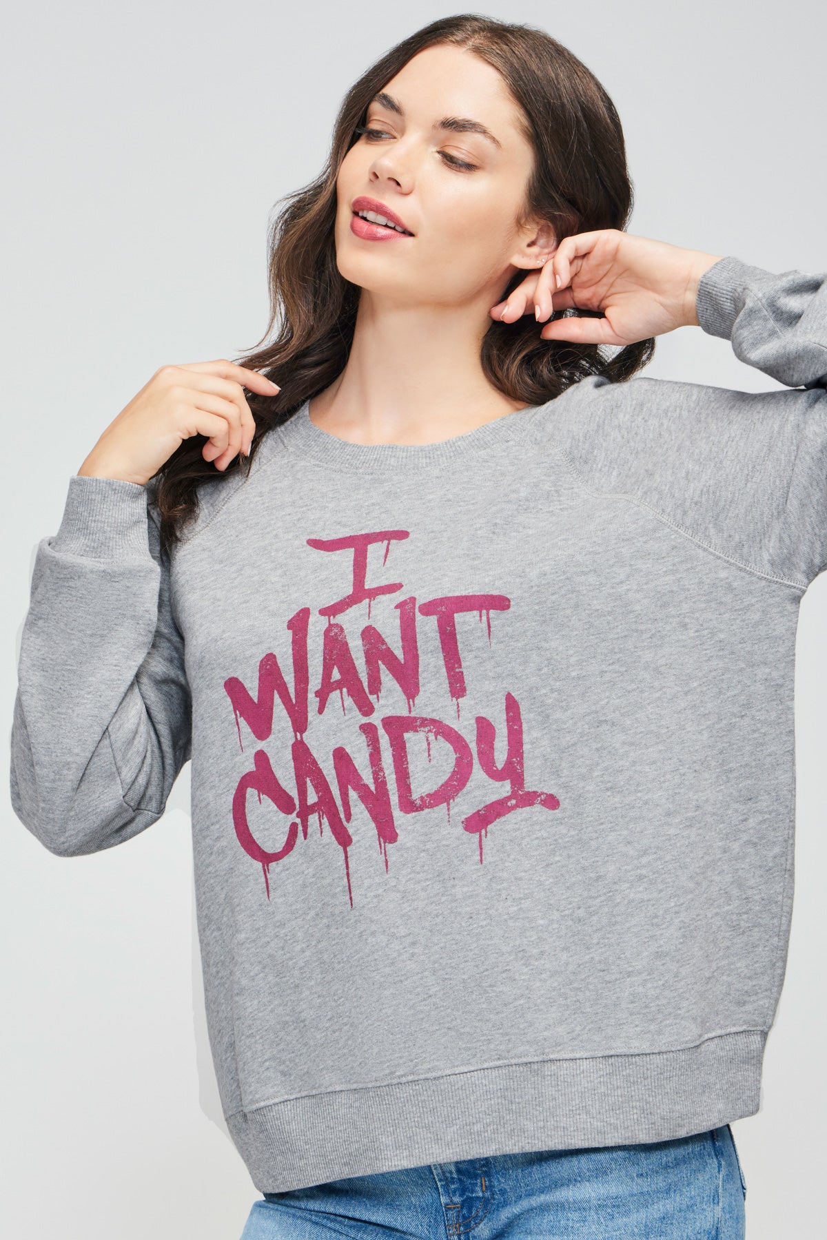 I Want Candy Sommers Sweatshirt | Heather