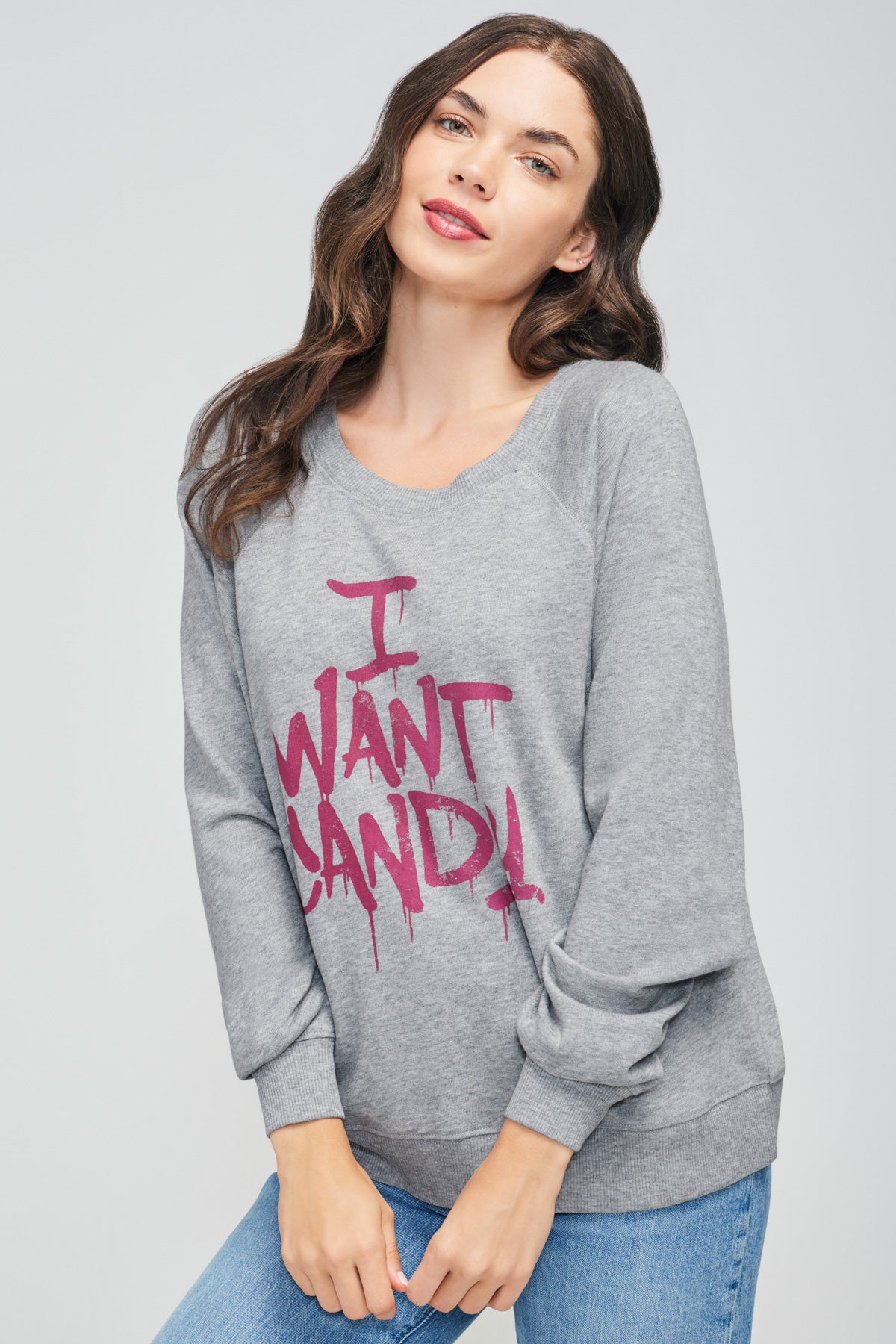 I Want Candy Sommers Sweatshirt | Heather