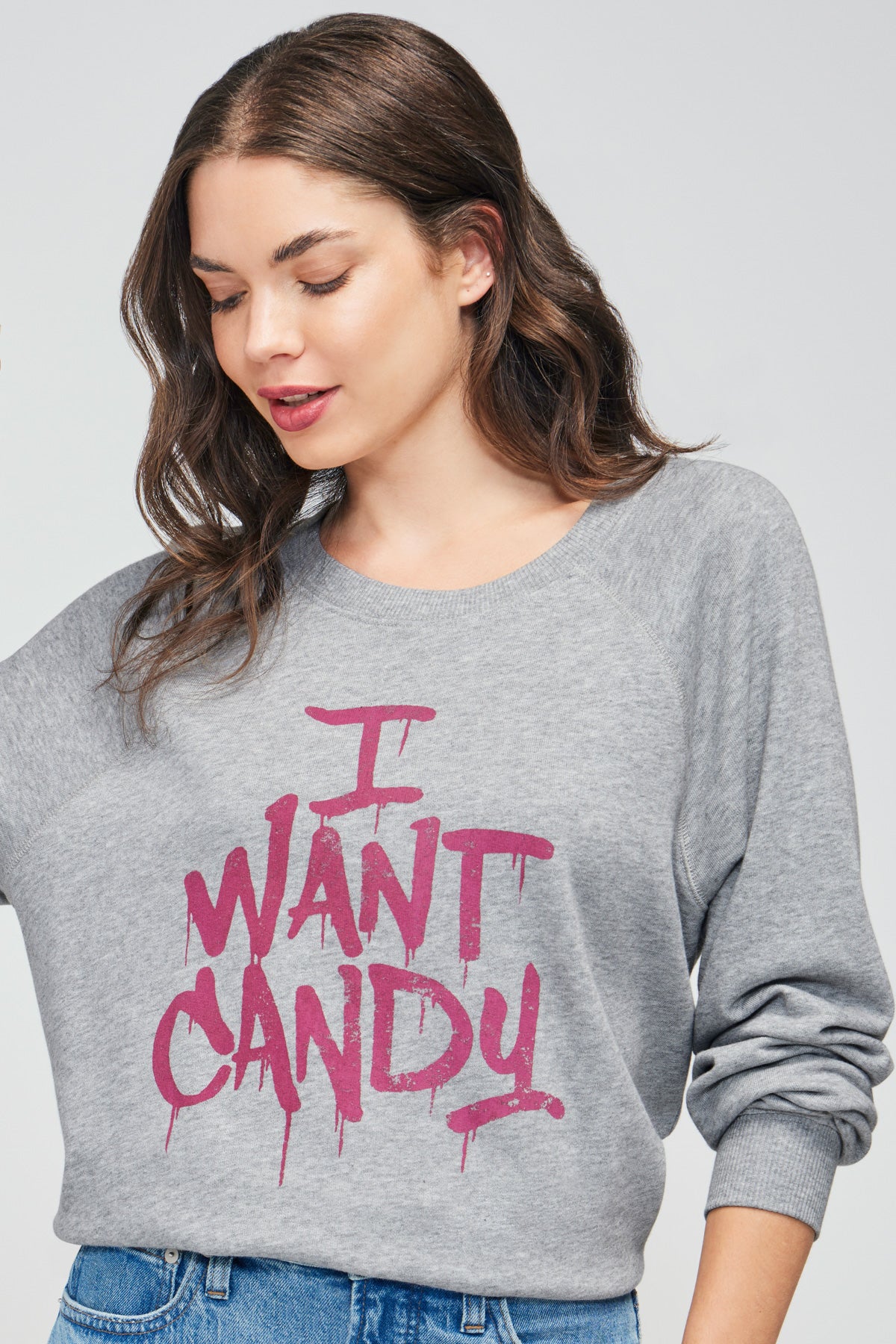I Want Candy Sommers Sweatshirt | Heather