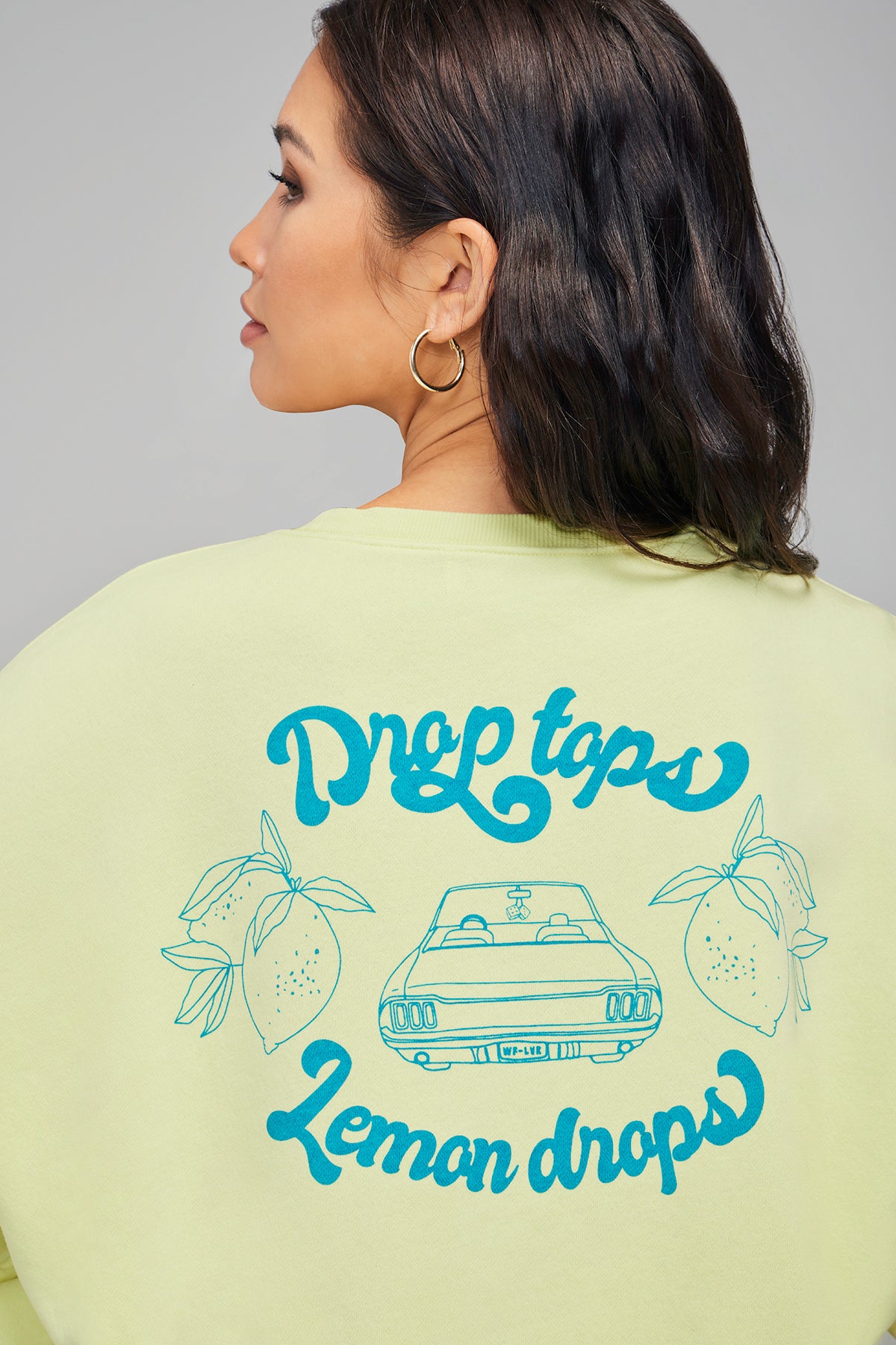 Droptop Lemon Drop Fifi Sweatshirt | Pale Lime Yellow