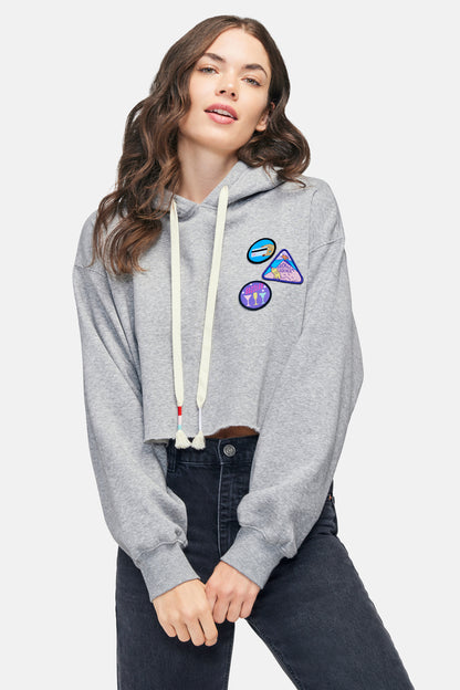 Merit Badges Harley Hoodie | Heather