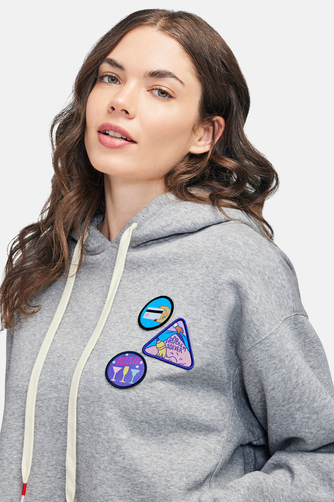 Merit Badges Harley Hoodie | Heather