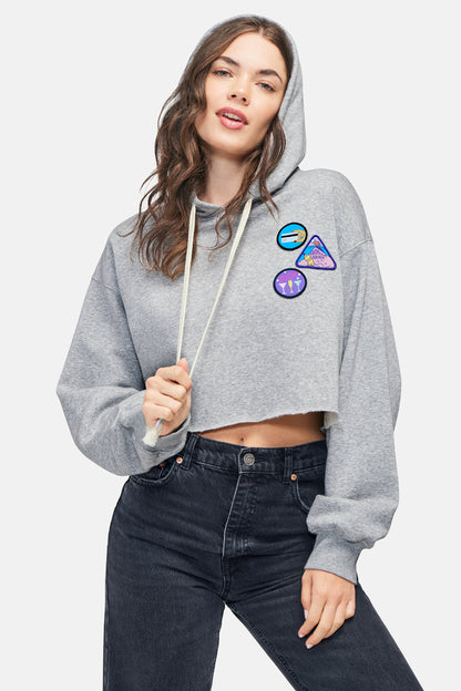 Merit Badges Harley Hoodie | Heather