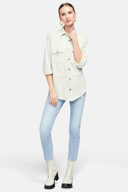 Joan Shirt Jacket | Pigment Rainy Day – Wildfox Couture