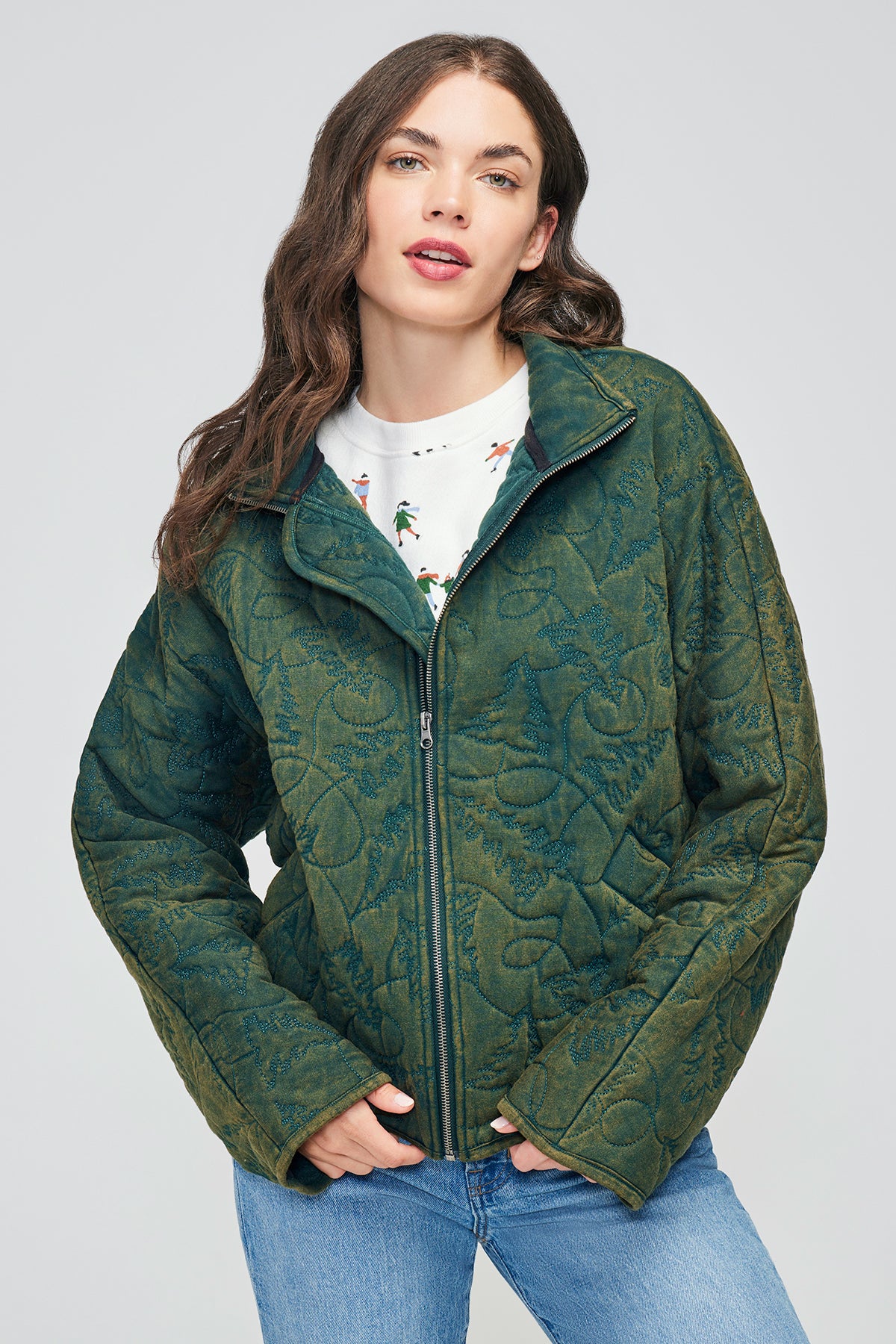 Dolman Quilted Jacket | Scarab