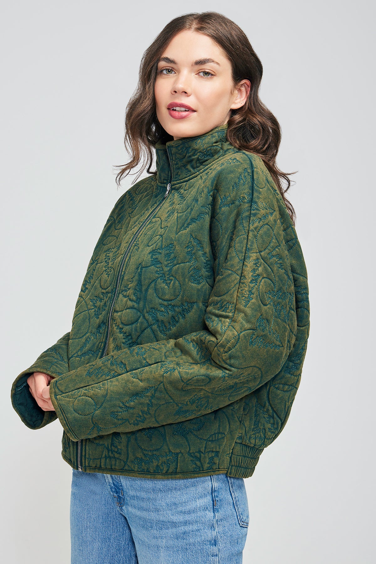 Dolman Quilted Jacket | Scarab