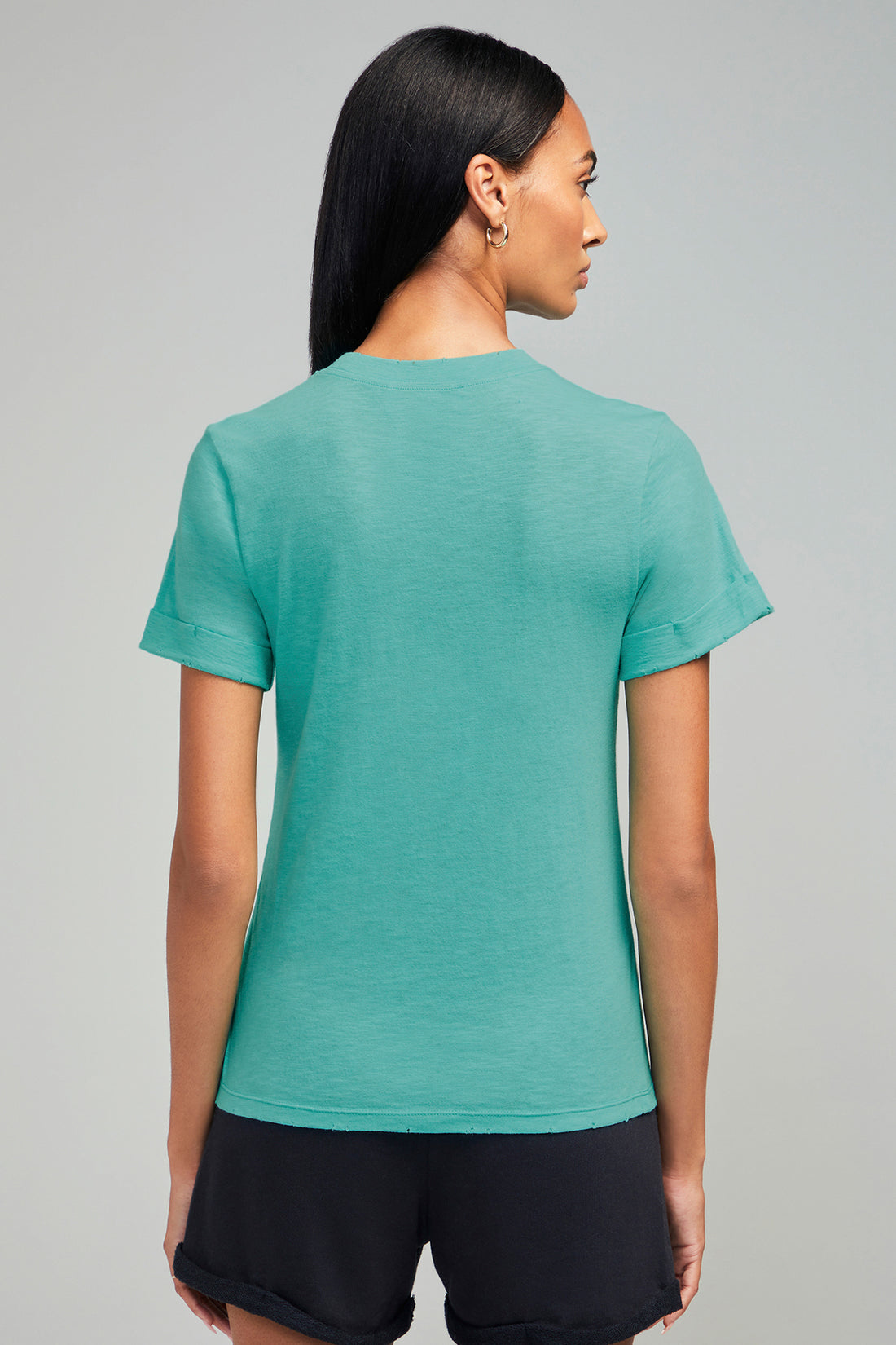 Tropical John Tee | Pigment Bright Aqua