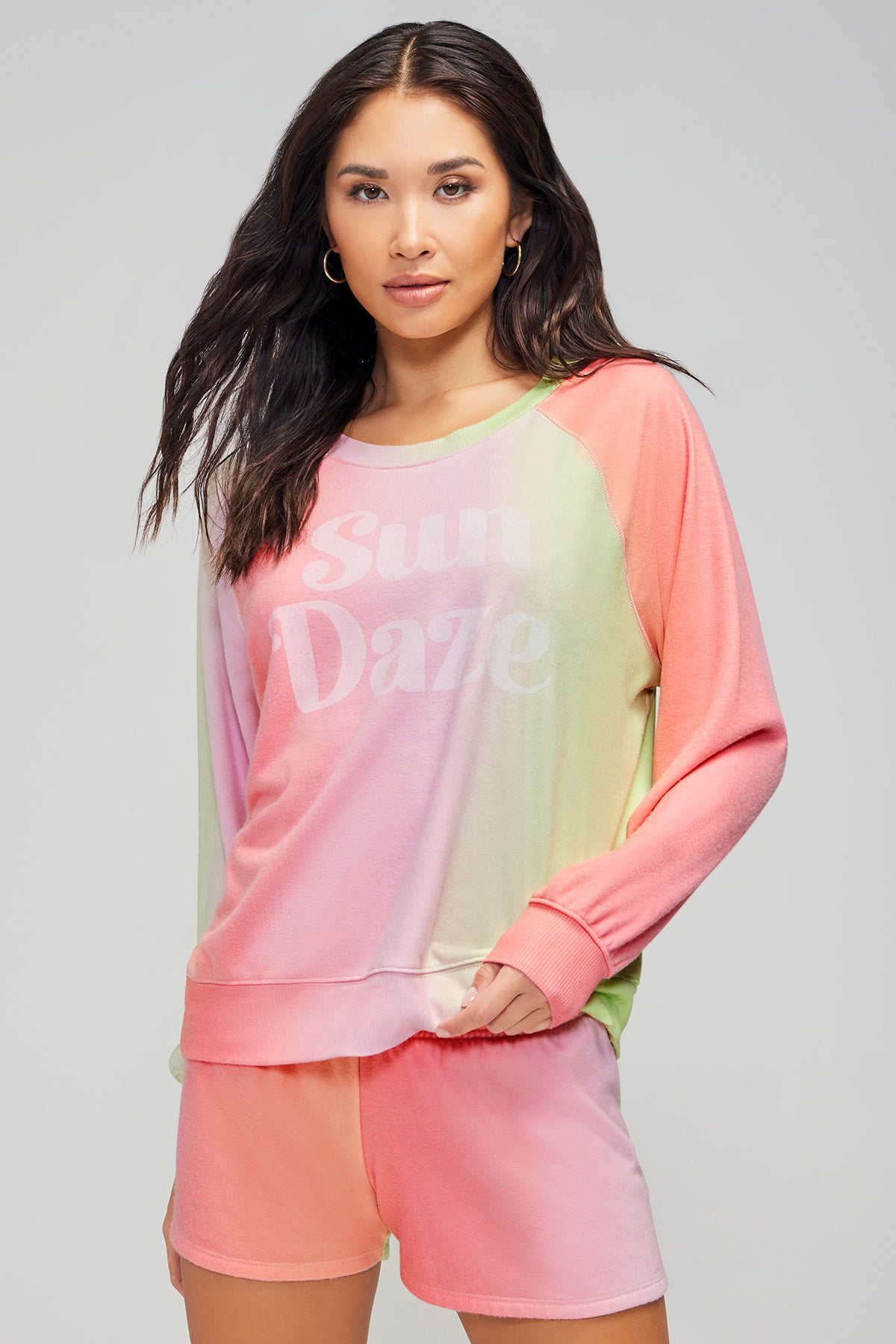 Sun Daze Sommers Sweatshirt | Neon Sherbert