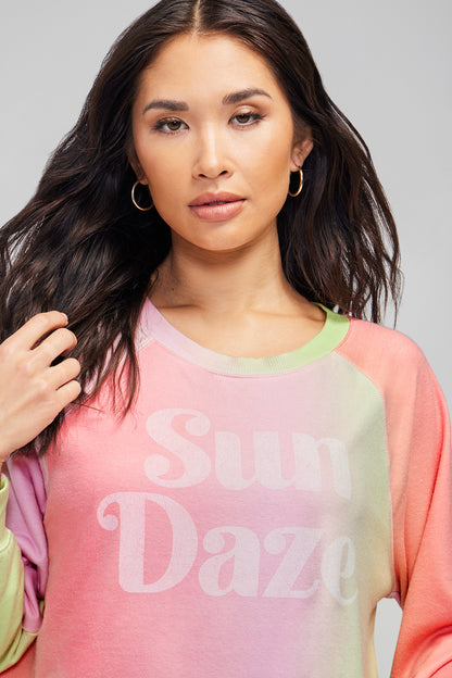 Sun Daze Sommers Sweatshirt | Neon Sherbert