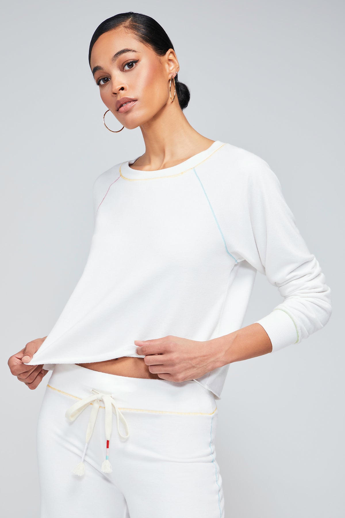 In Stitches Monte Crop | Vanilla