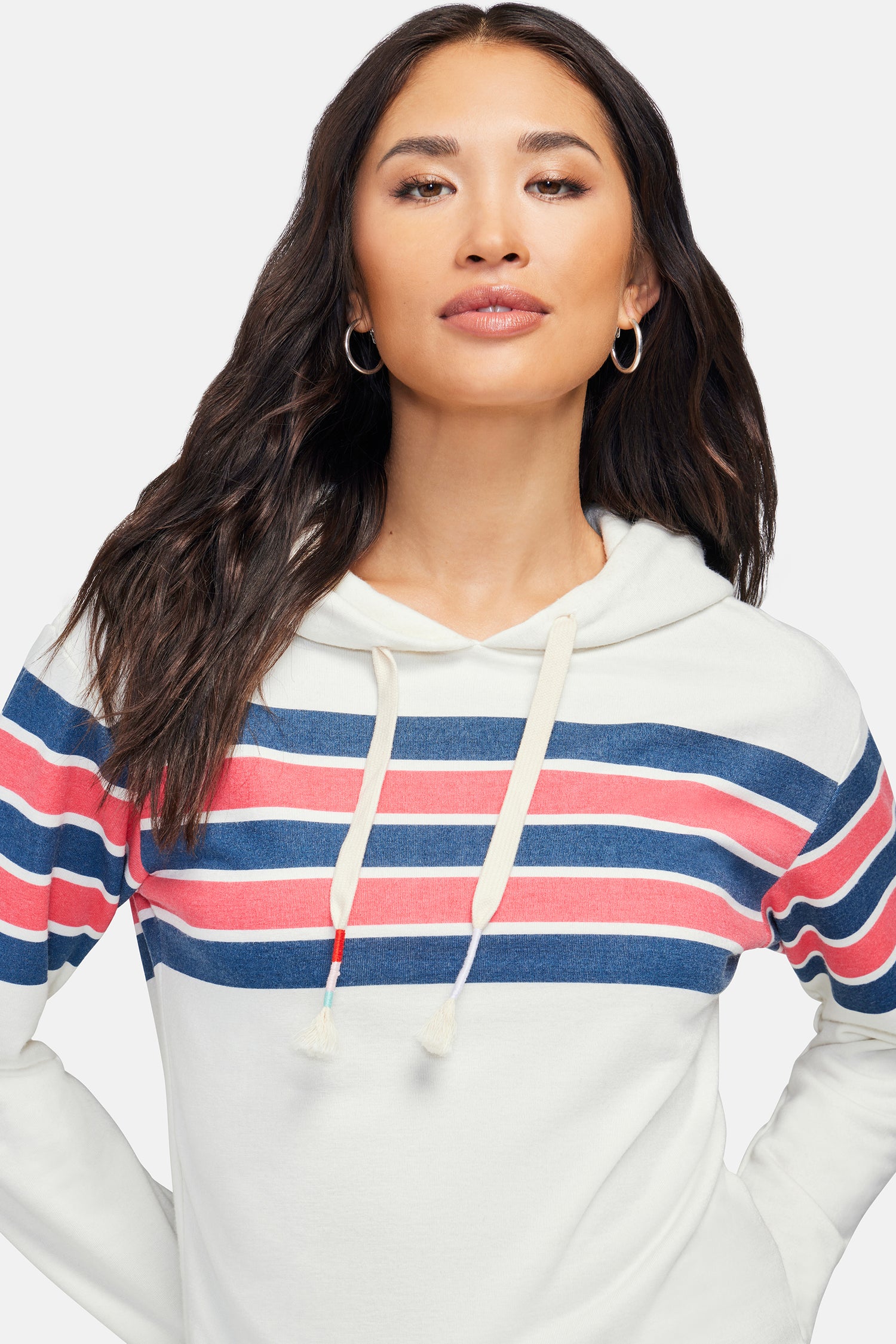 Nautical Stripes Ivy Hoodie | Vanilla