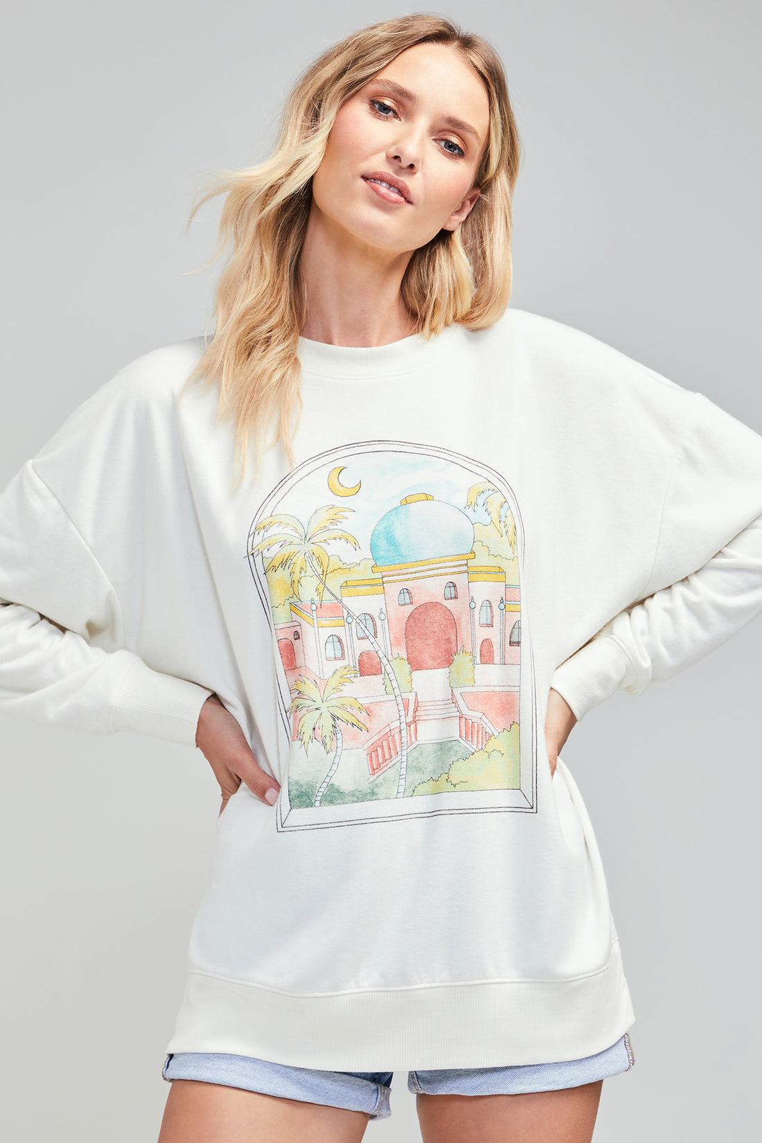 Room With A View Roadtrip Sweatshirt | Vanilla