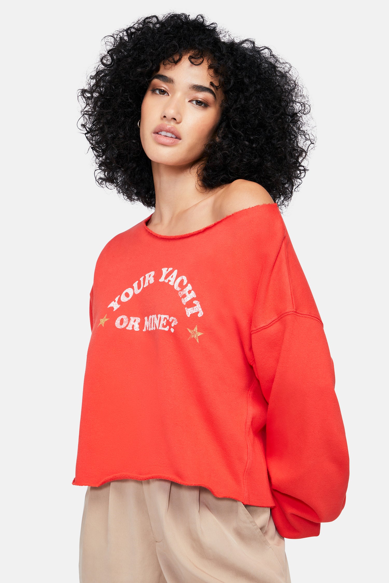 Whose Yacht Moshpit Pullover | Aura Orange