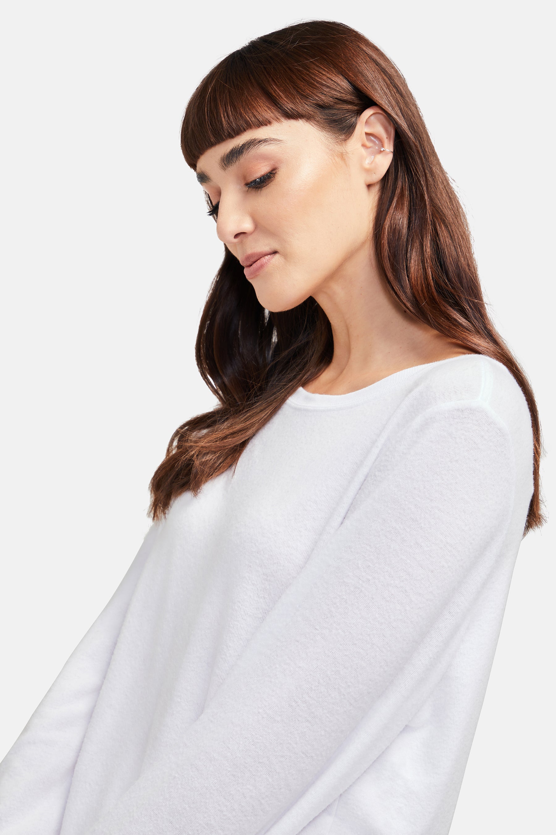 Baggy Beach Jumper | Clean White