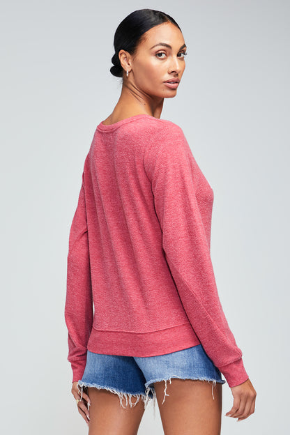 Eggnah Baggy Beach Jumper | Crimson