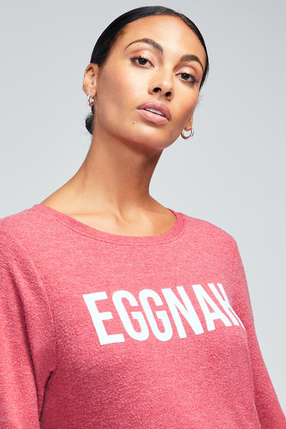 Eggnah Baggy Beach Jumper | Crimson