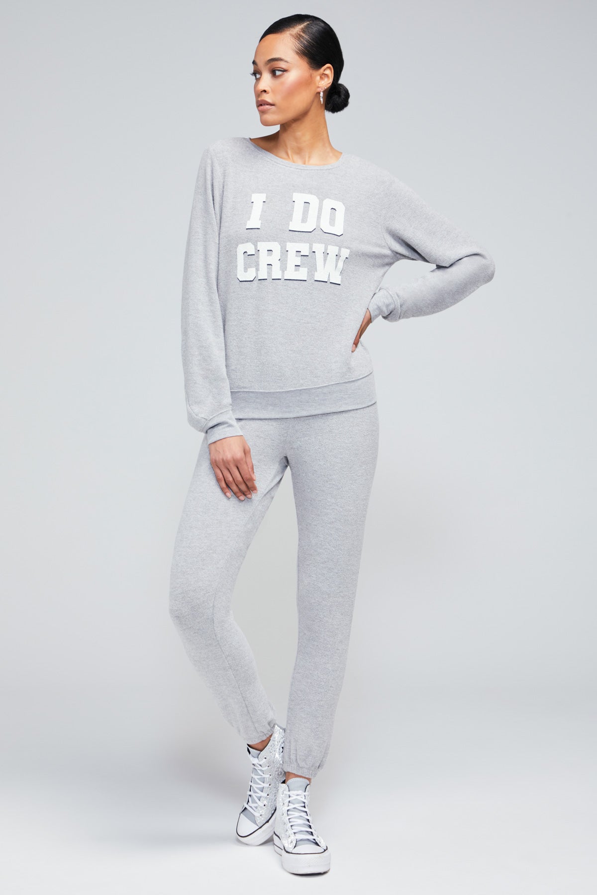 I Do Crew Baggy Beach Jumper | Heather