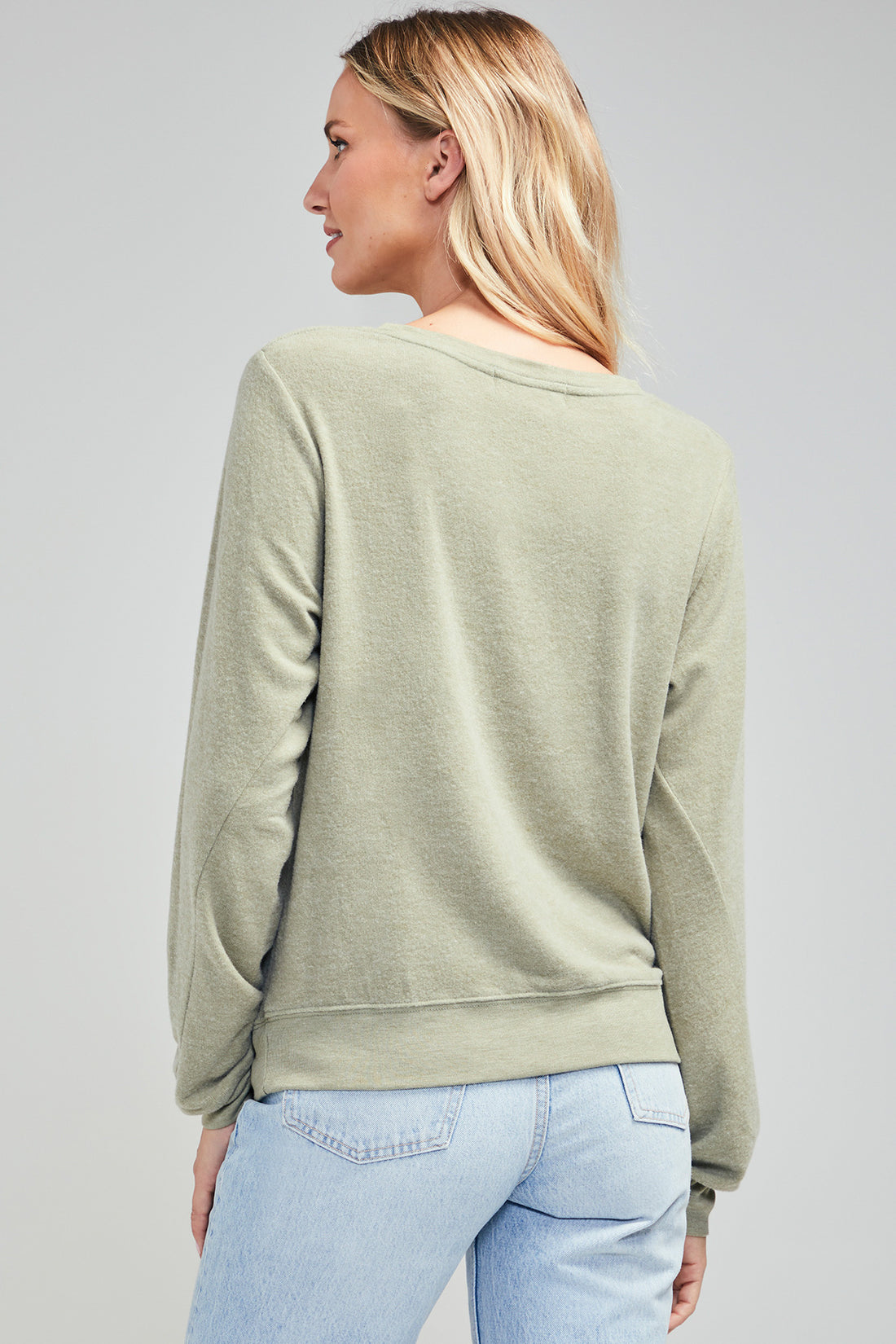 Pints Please Baggy Beach Jumper | Oil Green