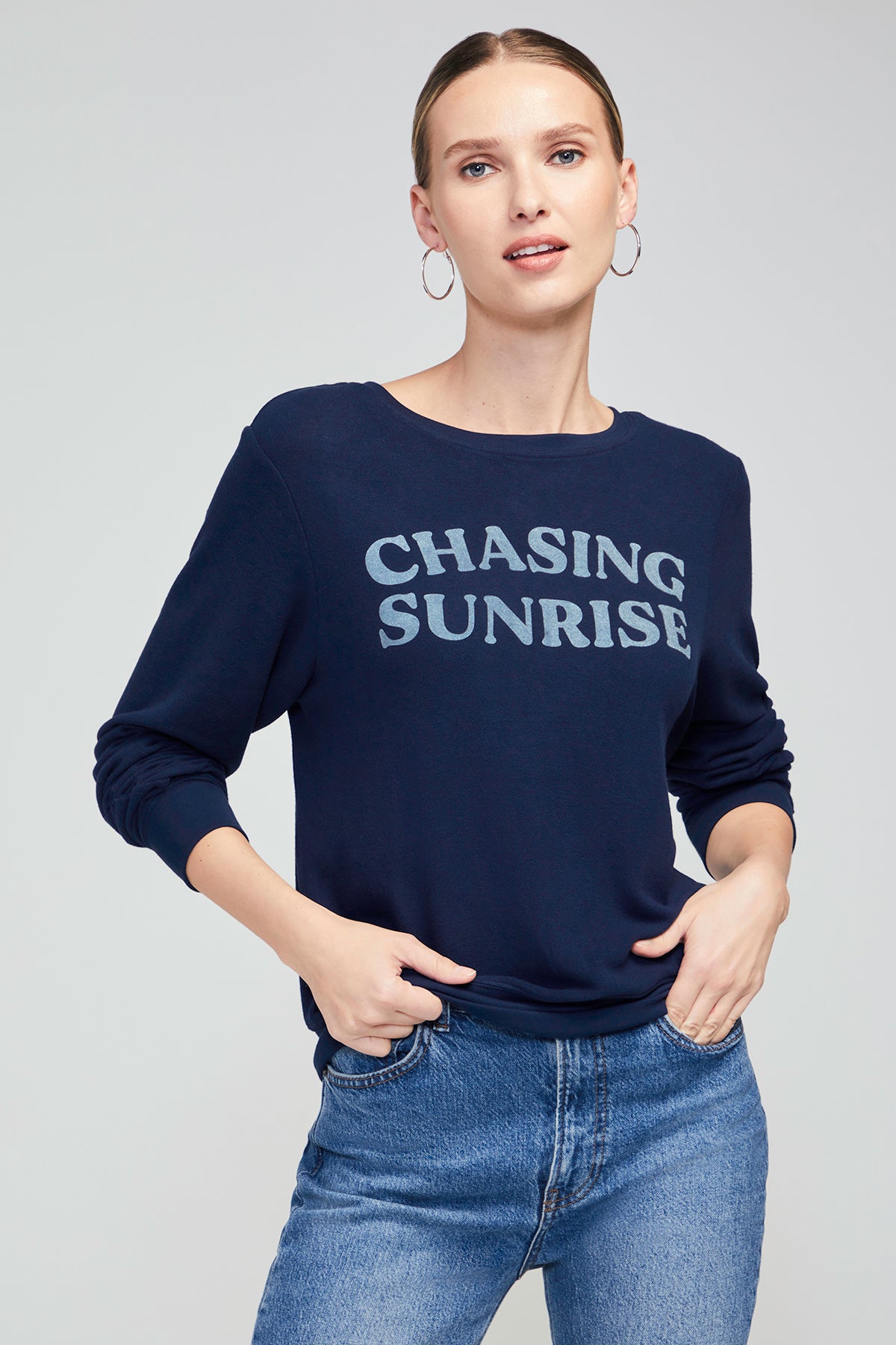 Chasing Sunrise Baggy Beach Jumper | Dress Blues