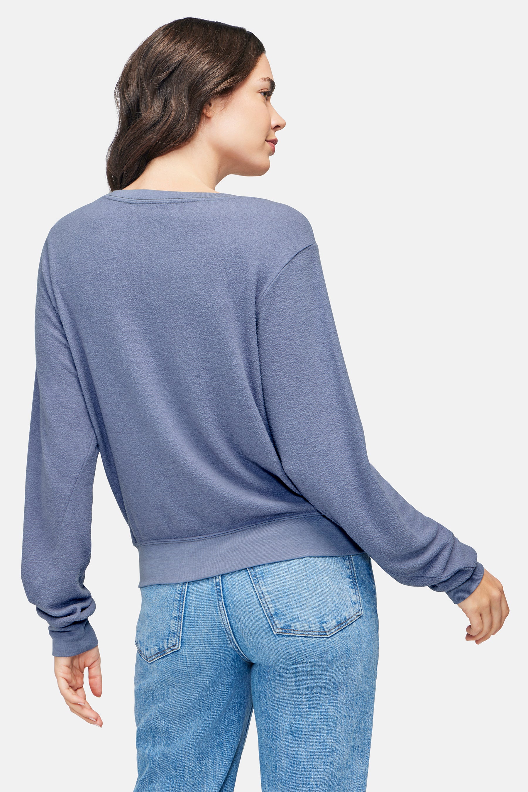 Honey Floral Baggy Beach Jumper | Blue Granite