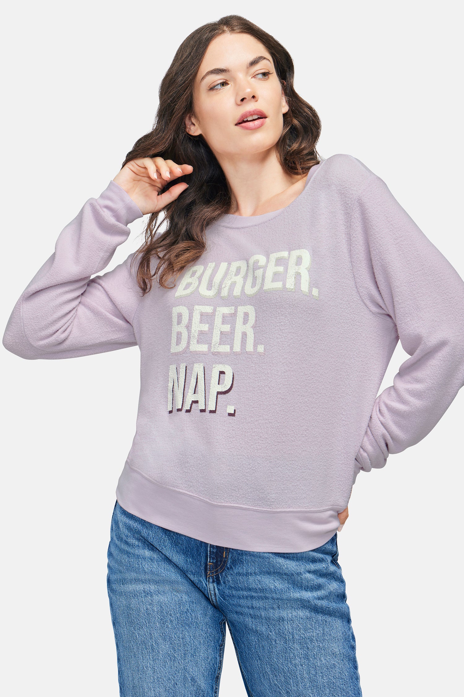 Burger Beer Nap Baggy Beach Jumper | Thistle
