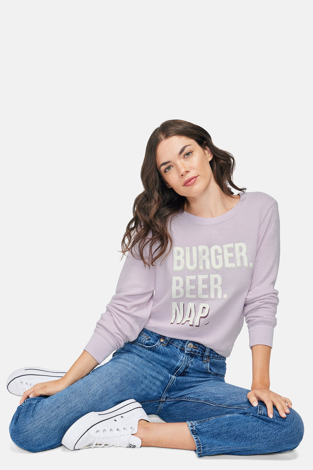 Burger Beer Nap Baggy Beach Jumper | Thistle