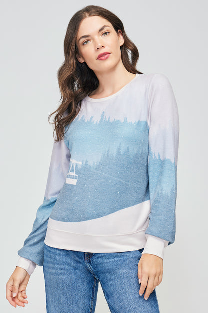 Ski Chalet Baggy Beach Jumper | Ski Chalet Print