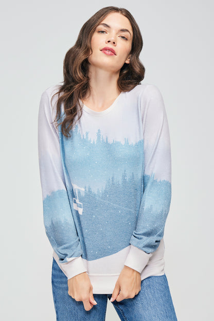 Ski Chalet Baggy Beach Jumper | Ski Chalet Print