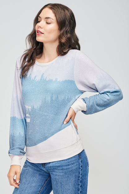 Ski Chalet Baggy Beach Jumper | Ski Chalet Print