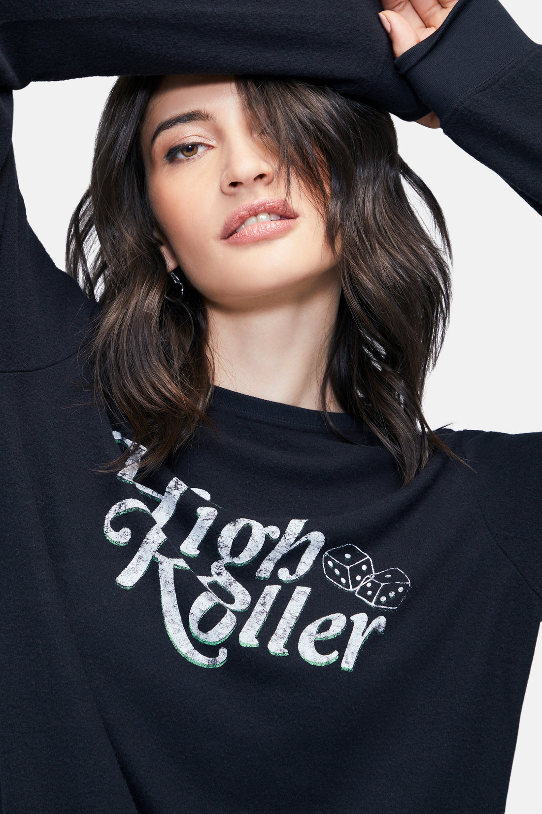High Roller Baggy Beach Jumper | Jet Black