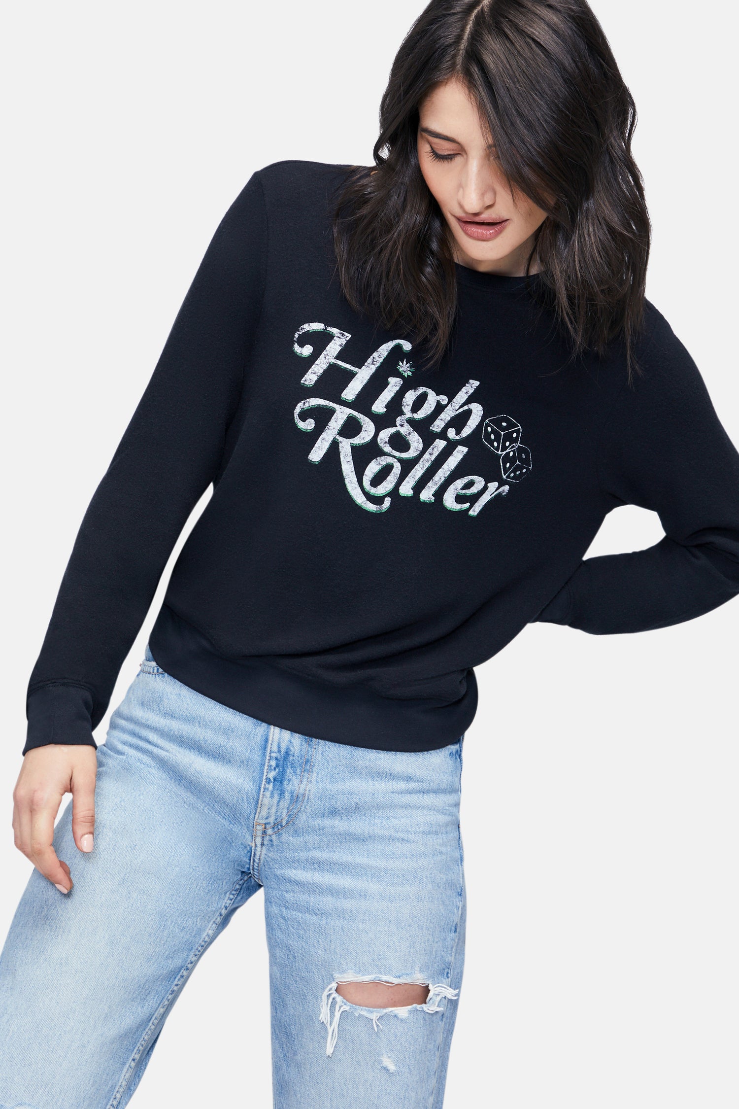 High Roller Baggy Beach Jumper | Jet Black