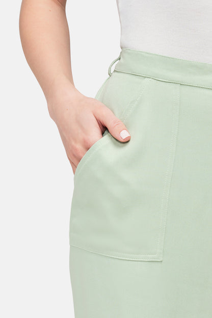 Wide Leg Trouser | Frosty Green