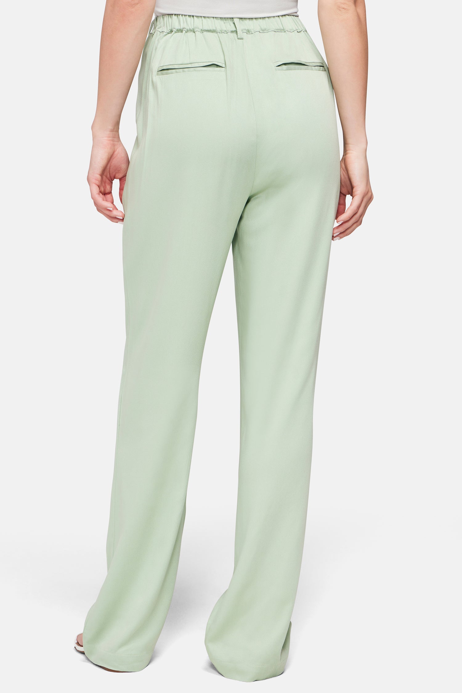 Wide Leg Trouser | Frosty Green